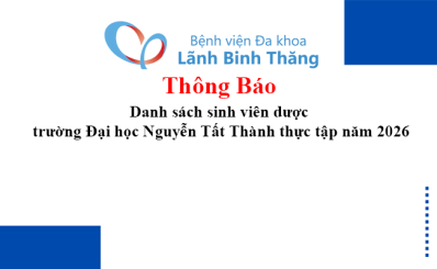 Thông báo Danh sách sinh viên dược trường Đại học Nguyễn Tất Thành thực tập năm 2026